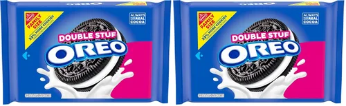 Vista 60 de Oreo, galletas sándwich de chocolate, 13.3 onzas Siempre hecho con cacao real, certificado Kosher