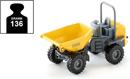 Vista 5 de Siku Wacker Neuson DW60 Dumper escala 1:50 3509 Réplica de vehículos de juguete de metal y plástico fundido a presión Volquete de metal