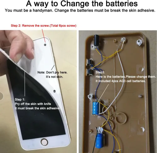 Vista 6 de Teléfono falso Cooplay Shocking 6S Plus Móvil Broma Juguete gracioso fiesta Gadget eléctrico cerebros difíciles Prank Gag Veigar Fool's Day regalo