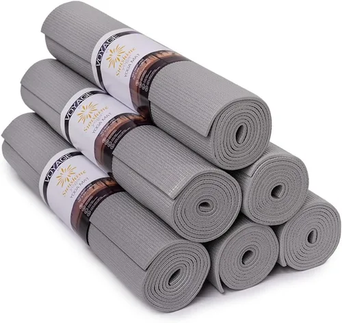 Vista 17 de Voyage - Tapete de yoga a granel, paquete de 6, 72 x 24 pulgadas, esterillas de yoga profesionales para estudio y gimnasio, 0.197 in de grosor
