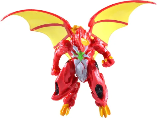 Vista 2 de Bakugan Figuras de coleccionista con 2 tarjetas coleccionables y moneda de coleccionista - (rojo dragónoide)