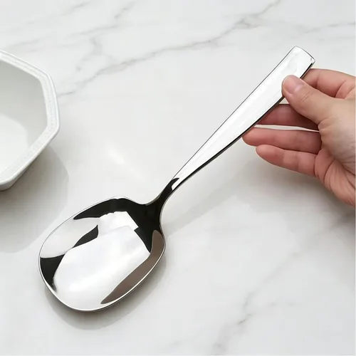 Vista 6 de Cuchara grande para servir, de acero inoxidable 316L, cuchara para servir bufé de 9.5 pulgadas (paquete de 1)