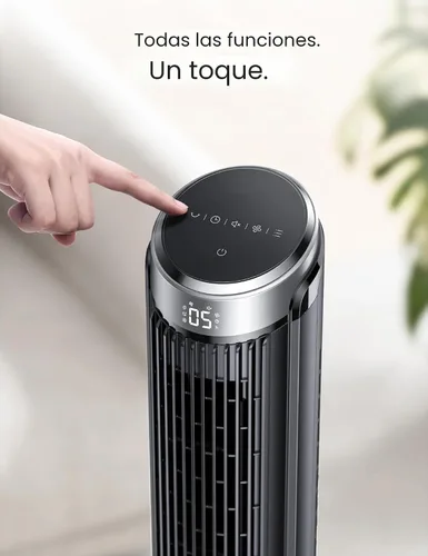 Vista 6 de Dreo - Ventilador de torre para dormitorio, ventiladores oscilantes de 90° que soplan aire frío, 5 velocidades, 4 modos con velocidad de 26 pies por