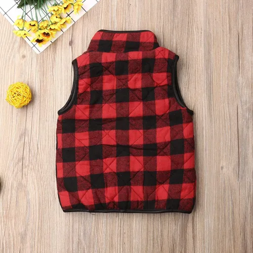 Vista 4 de Chaleco para bebé niña y niño, ropa de otoño e invierno, chaleco de sherpa, sin mangas, chaqueta para niños