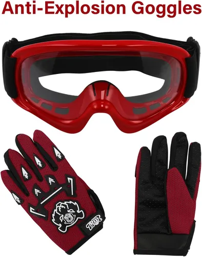 Vista 18 de SLMOTO - Casco DOT para niños y jóvenes, casco de motocross para todoterreno y calle, casco de motocicleta, casco de bicicleta de tierra, motocross