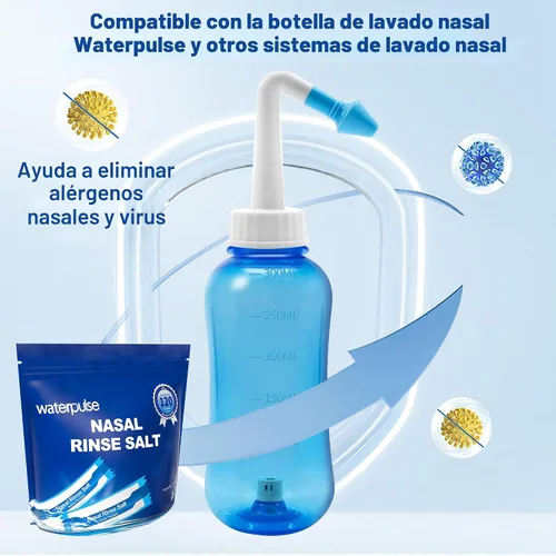 Vista 8 de 120 paquetes de solución salina, paquetes de enjuague sinusal para ollas Neti, paquetes de sal de olla Neti envueltos individualmente, paquetes