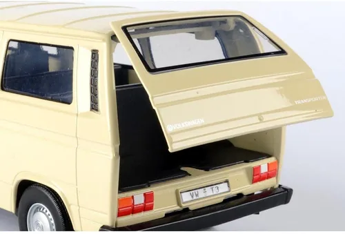 Vista 4 de VW Tipo 2 (T3) Van Beige Timeless Legends Series 1/24 Modelo de auto fundido a presión por Motormax 79376