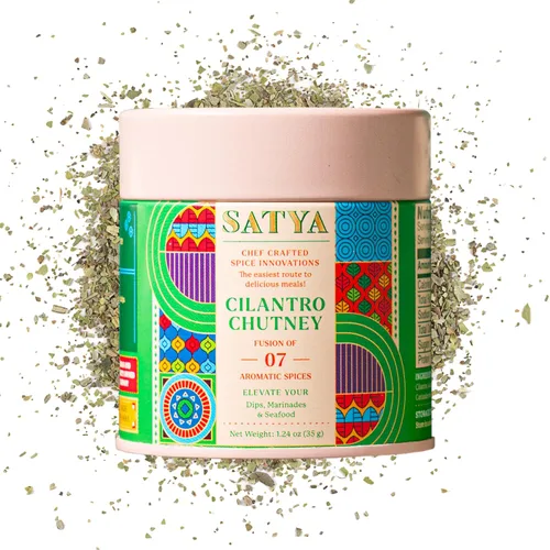 Vista 13 de Satya Chaat Masala - Condimento de 2.5 onzas, auténtico polvo de chaat indio picante, vegano, bajo en sodio, sin gluten ni tintes, condimento