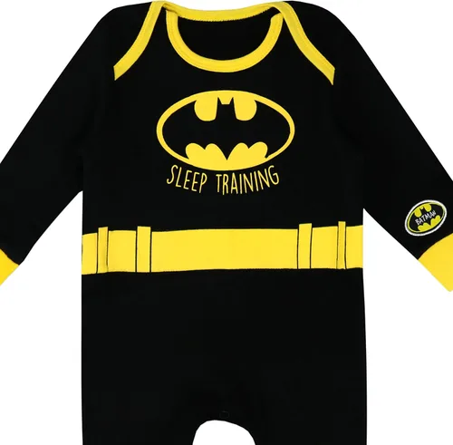 Vista 2 de Batman DC Comics Batman Footies para bebé niño, Multicolor, 12 meses
