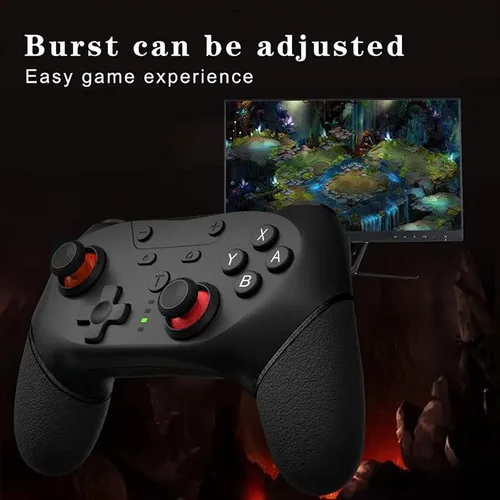 Vista 4 de Controlador Switch Pro, controlador de interruptor inalámbrico compatible con Nintendo SwitchLiteOLED, controlador de interruptor Nintendo con 2