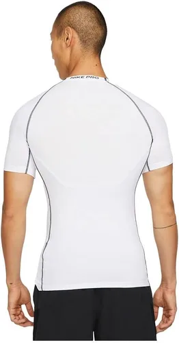Vista 2 de Nike Pro Dri-FIT - Camiseta de manga corta para hombre, BlancoNegro