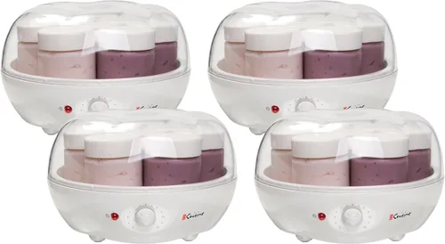 Vista 5 de Euro Cuisine YM80 Máquina eléctrica para hacer yogurt - Promueve la salud intestinal con yogur casero rico en probióticos - Incubadora de yogur