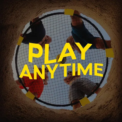Vista 2 de Spikeball Kit estándar de 3 pelotas - Juego para el patio, la playa, el parque, interiores