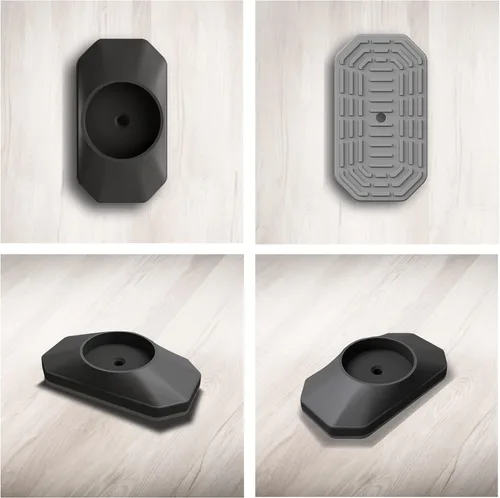 Vista 5 de ICERO - Protector de pared para puerta de bebé - Protege las paredes y puertas de las puertas de mascotas y perros - para puerta de seguridad