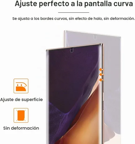 Vista 4 de Paquete de 4 protectores de pantalla para Samsung Galaxy Note 20 Ultra, protector de pantalla de película de TPU para Galaxy Note 20 Ultra de 6.9