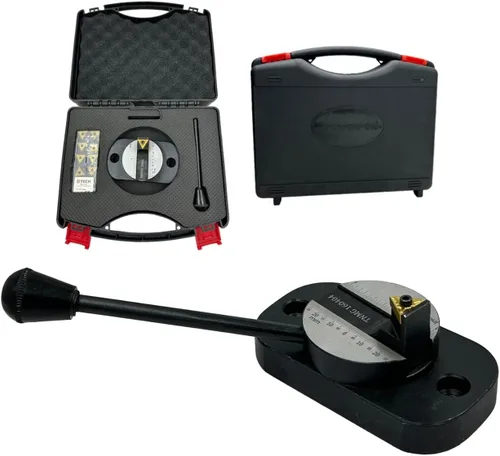 Vista 10 de Accesorio de giro de bolas con escala de graduación (para referencia de usuarios) para hacer bolas convexas en máquina de torno con 1 caja de broca