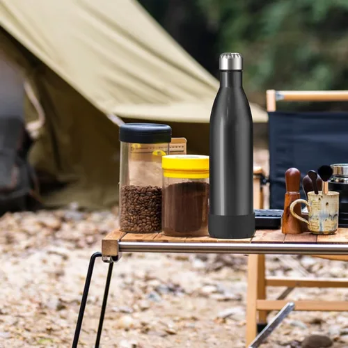 Vista 5 de Linkidea Paquete de 2 botas de silicona negra con forma de cola de 25 onzas, compatibles con botellas de agua originales, BJPKPK, Konokyo, Bogi