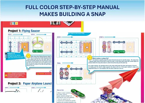 Vista 4 de Kit de juguete científico/STEM de Snap Circuits Flight Deck A partir de 8 años Regalo de construcción para niños y niñas