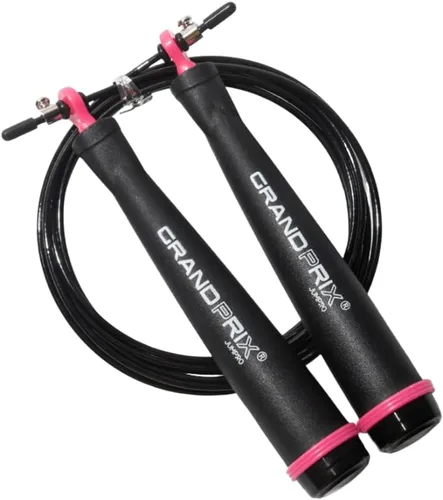 Vista 17 de Cuerda de saltar para hombres y mujeres (serie Grand Prix Ultra Speed) – Cuerda de alambre ajustable para CrossFit, boxeo y entrenamiento de fitness