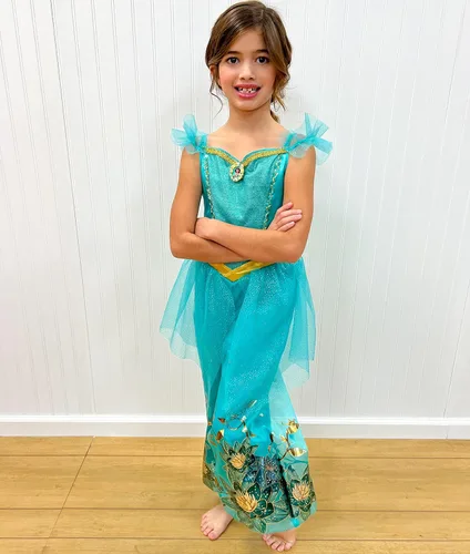 Vista 5 de Disguise Girls Princess Jasmine Costume for Girls, Official Disney Princess Costume Outfitchildrens-costumes