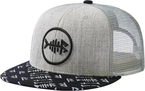 Vista 6 de BASSDASH Gorra de Camionero de Ala Plana Ajustable con Snapback y Malla para Hombres y Mujeres