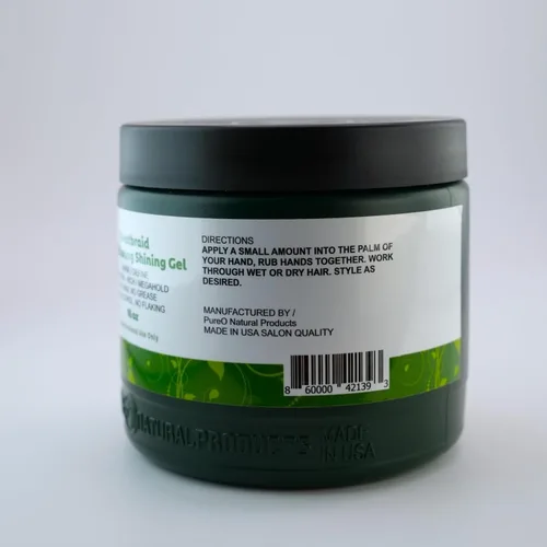 Vista 2 de Gel brillante y acondicionador Pure O Natural Neatbraid Beauty Professional Permanencia extra 16 oz