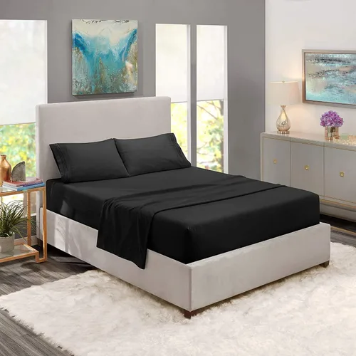 Vista 12 de Juego de sábanas divididas de 5 piezas, juego de sábanas de tamaño King dividido para cama ajustable, 100% algodón, 800 hilos, bolsillo profundo