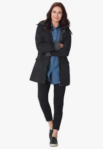 Vista 5 de Woman Within Chubasquero con ribete de lunares en talla grande