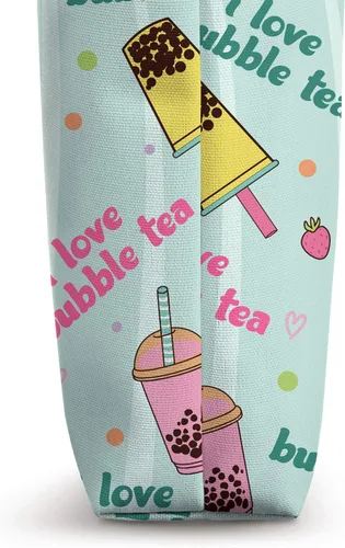 Vista 3 de Té de leche con diseño de té de burbujas para amantes del té de burbujas