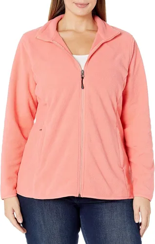 Vista 5 de Amazon Essentials Chaqueta de forro polar con cremallera completa para mujer - Colores descontinuados Rosado coral