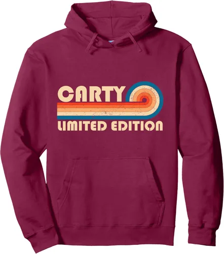 Vista 9 de CARTY - Sudadera con capucha retro de los años 80 y 90 para cumpleaños, Negro