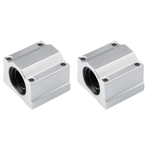 Vista 9 de uxcell Unidades lineales del bloque deslizante SCS6UU del cojinete de bolas de 19.7 ft m, orificio de 19.7 ft m 2pcs