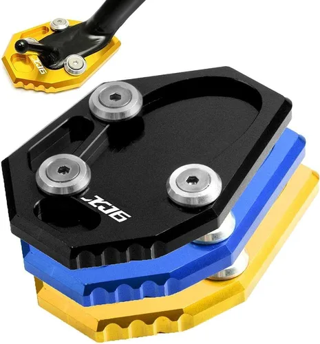 Vista 2 de SCUUBE Placa de soporte lateral para motocicleta, placa ampliadora, soporte lateral CNC, almohadilla para Yamaha XJ6/ABS 2009 2010 2011 2012 2013