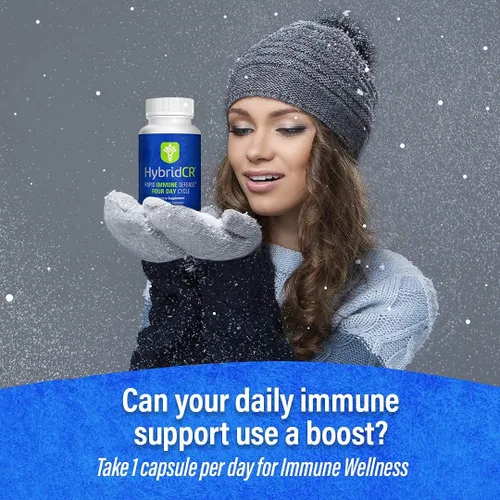Vista 4 de HybridCR - Suplemento de inmunidad rápida Zinc, equinácea, andrographis, ginseng, selenio, sin gluten y sin OMG Suplemento de apoyo inmunológico