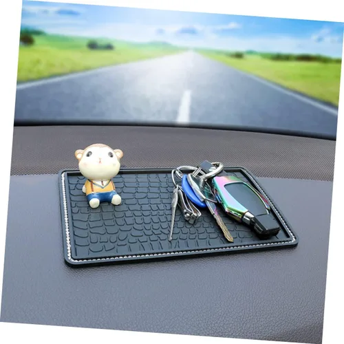Vista 8 de Didiseaon Cojín único del tablero de instrumentos del coche de los accesorios del coche del cojín del teléfono del PVC para el adorno del tablero