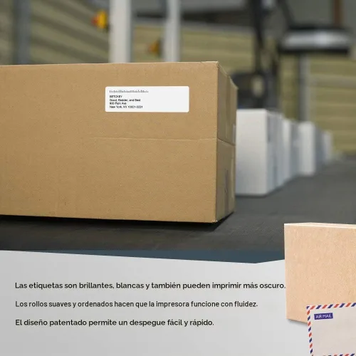 Vista 7 de BETCKEY - Etiquetas de dirección y código de barras compatibles con DYMO 30252 (1-1/8" x 3-1/2") - Compatible con DYMO Labelwriter 450, 4XL,