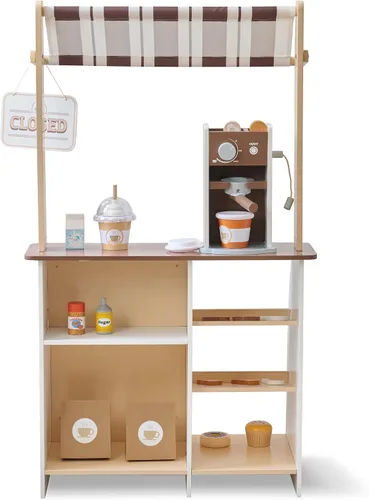 Vista 7 de Teamson Kids Espresso Treats - Soporte de madera para café