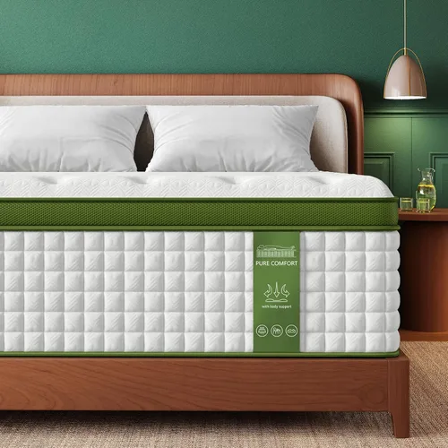 Vista 9 de BedStory Colchón firme de 13 pulgadas, colchón híbrido de la colección Hotel – Soporte lumbar y hombro específico para aliviar el dolor de espalda