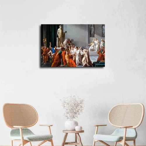 Vista 4 de VAKUUM Póster de Assassination Murder Of Julio Caesar Roma, lienzo de pintura en lienzo para pared, impresión de imágenes HD, obra de arte moderna