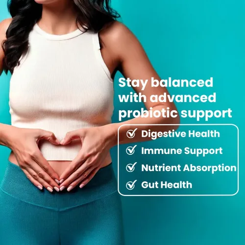 Vista 3 de Sanar Naturals Probióticos 60 mil millones de UFC 10 cepas con prebióticos para la salud digestiva intestinal e inmune Soporte GLP-1