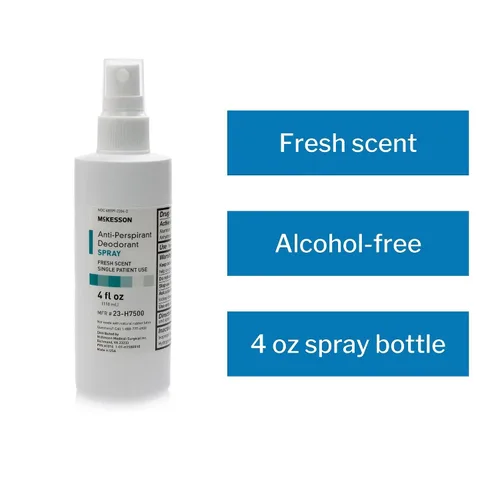 Vista 3 de McKesson Spray desodorante antitranspirante, aroma fresco, 4 onzas, 1 unidad