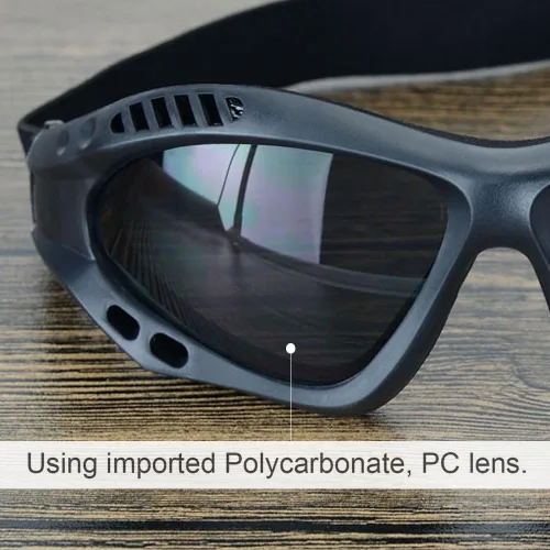 Vista 5 de Viriber Gafas de motocicleta - Gafas de protección UV para exteriores, gafas de combate a prueba de polvo