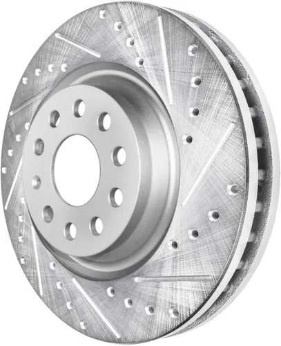 Vista 204 de Detroit Axle - Rotores de freno delantero para 04-13 Mazda 3 Rotores de frenos de disco 06-15 Mazda 5 Reemplazo: Rotor regular delantero de 11.81