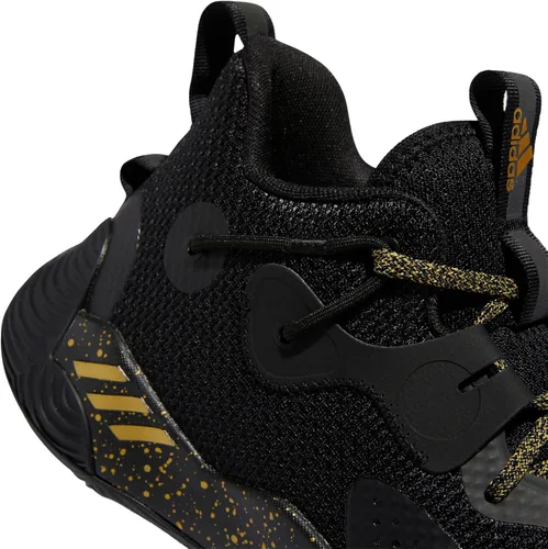 Vista 9 de adidas Tenis de baloncesto unisex para adultos Harden Stepback 3 Núcleo negro y blanco