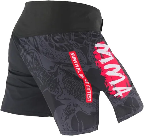 Vista 7 de Pantalones cortos de lucha MMA para hombre, pantalones cortos de boxeo BJJ para hombres Grappling