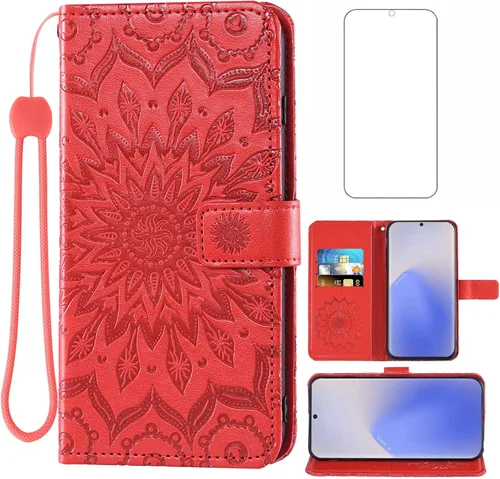 Vista 8 de Funda de teléfono para Samsung Galaxy Note 20 Glaxay Note20 5G con protector de pantalla de vidrio templado, funda delgada de piel, soporte