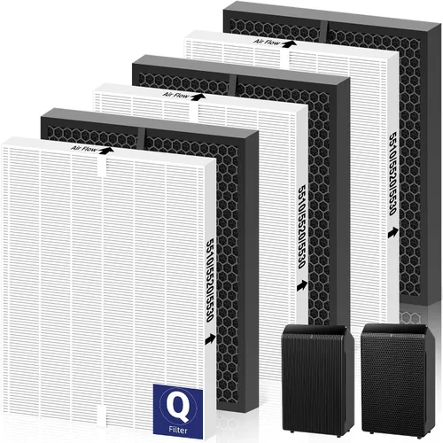 Vista 12 de 1712-0123-00 - Filtro Q para purificador de aire PlasmaWave Winix 5510 5520 Negro