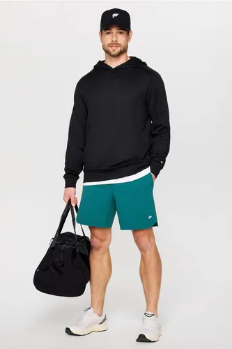 Vista 13 de Fabletics The One - Pantalón corto para hombre (forro), entrenamiento, natación, ligero, de secado rápido, bolsillo con cremallera, tejido elástico