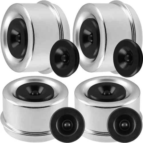Vista 10 de Tapa antipolvo para rodamiento de remolque de 1.9 pulgadas con 8 tapones de goma - Cubiertas de grasa resistentes para la mayoría de ejes de 2.0 in