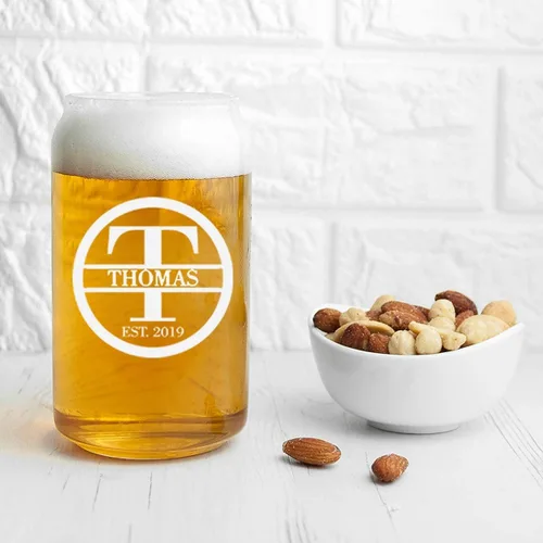Vista 6 de Regalos personalizados para hombres – Vasos de cerveza grabados – Regalos de vidrio grabado personalizados para hombres y mujeres – Ideal